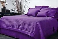 Gouchee Design Grid Microfiber Quilted Duvet Cover Set