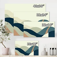 Designart Paysage géométrique abstrait avec des collines Art mural sur toile