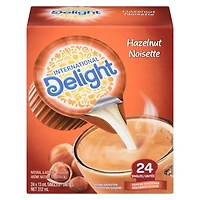 International Delight colorant à café, Noisette, Portion Individuelle, 24 portions