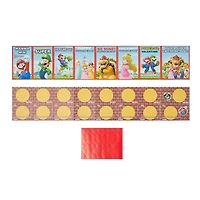 Cartes Super Mario Valentine, compte 32, cartes d'échange de classe