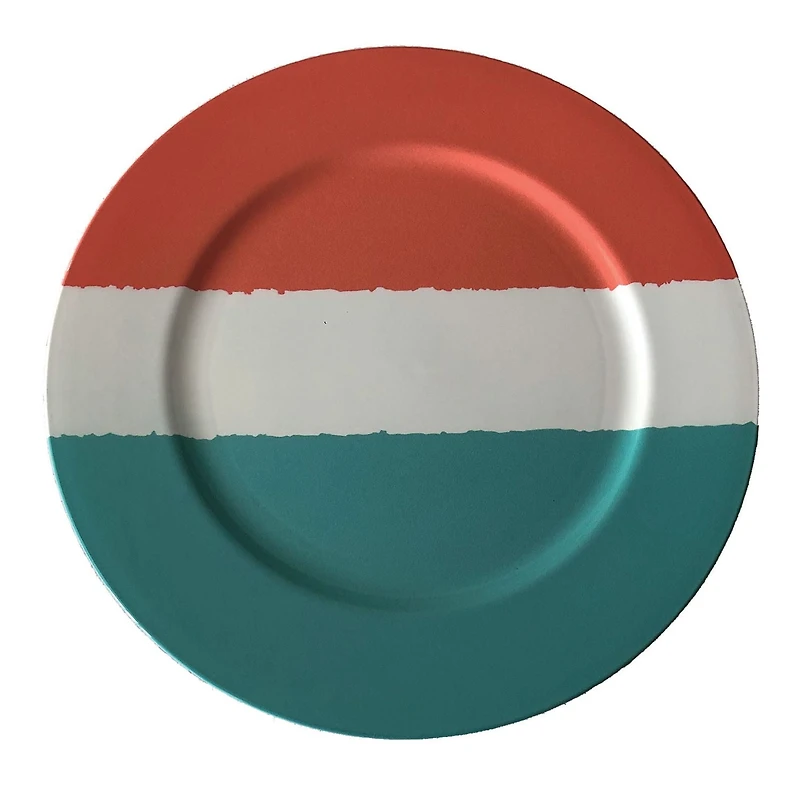 Grand plat imprimé de 33cm