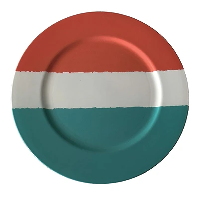 Grand plat imprimé de 33cm