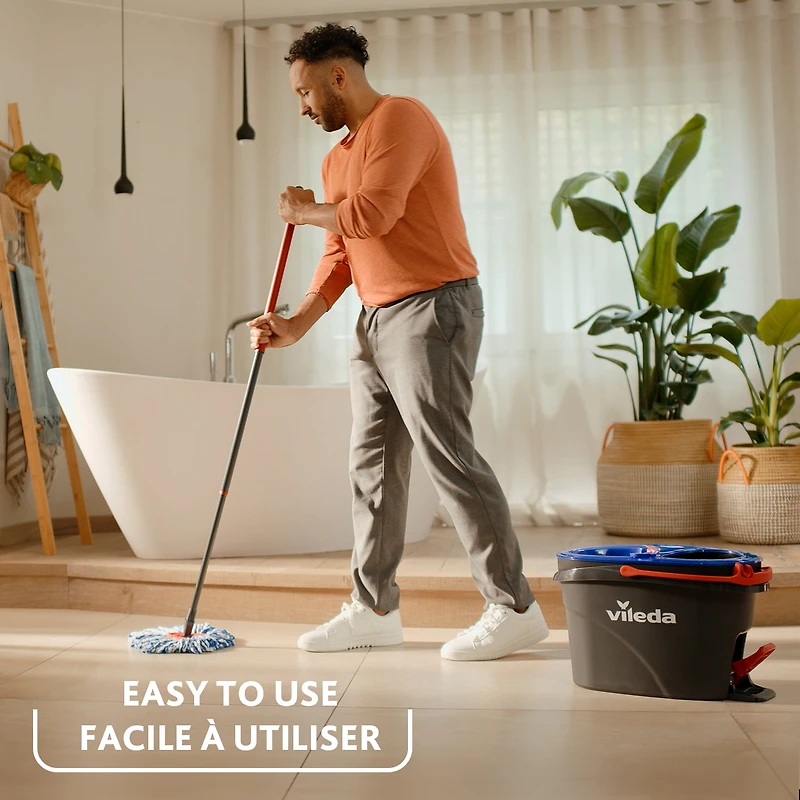 Vileda RinseClean™ Deep Clean Tête Vadrouille de Remplacement Tête lavable et réutilisable
