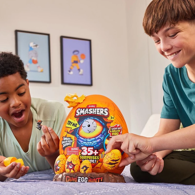 Smashers Dino Egg Hunt de ZURU étonnant déballage Crâne