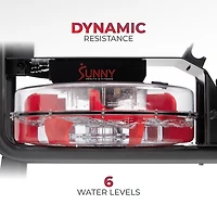 Sunny Health & Fitness Hydro Compact Water Rowing Machine with 6-Level Water Resistance, Elevated Floor Clearance & Exclusive SunnyFit® App Enhanced Bluetooth Connectivity - SF-RW522073…