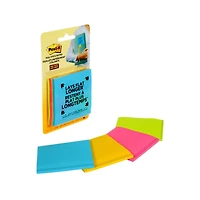 Post-it® Super Sticky Full Adhesive Notes, Rio de Janeiro Collection, 3 in x 3 in (7.6 cm x 7.6 cm)