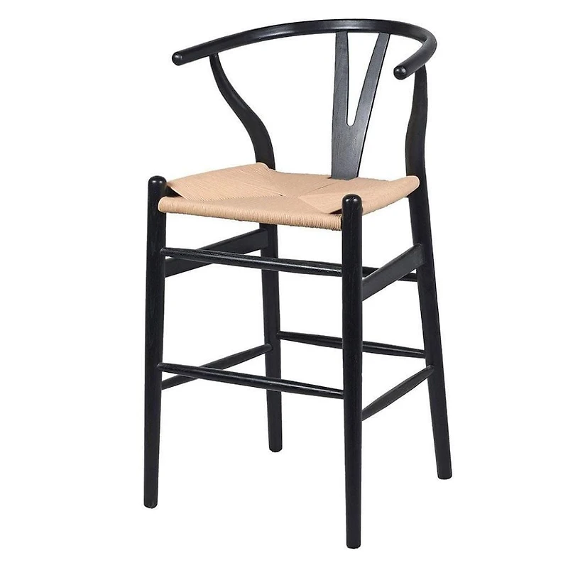 Tabouret Woodcord II (25") en noir
