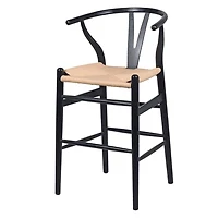 Tabouret Woodcord II (25") en noir