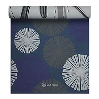 Tapis de Yoga Gaiam 6mm Premium Imprimé Réversible - Subtle Bloom