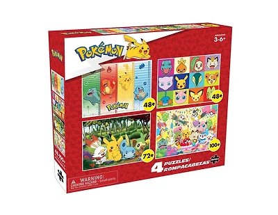 Buffalo Games - Pokémon Kids Multipack - 48, 72, 100 Piece Jigsaw Puzzles