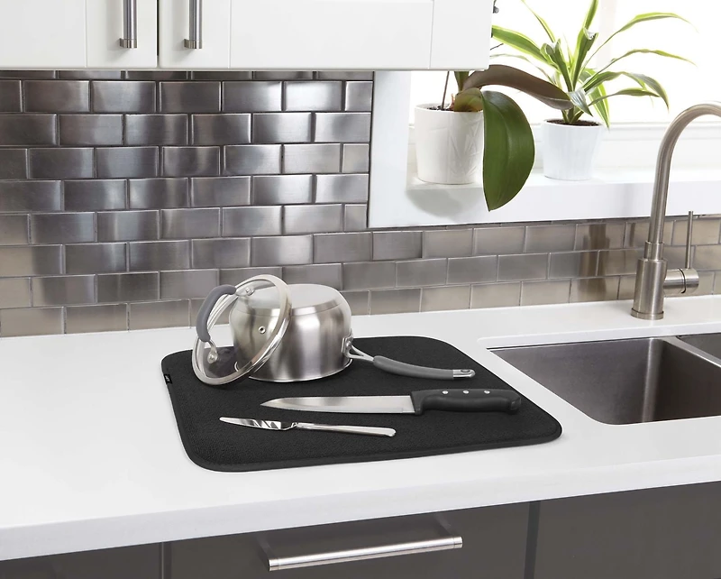 Tapis sec grand format 18 x 24 1/6 noir Tapis sec grand format  noir