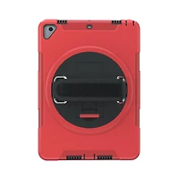 Étui de protection CTA Digital avec béquille rotative à 360 degrés intégrée pour iPad 7e et 8e génération 10.2 pouces, iPad Air 3 et iPad Pro 10.5 pouces - Rouge