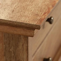 Sauder La Collection Barrister Lane Commode 3 Tiroirs en Finition Sindoori Mango