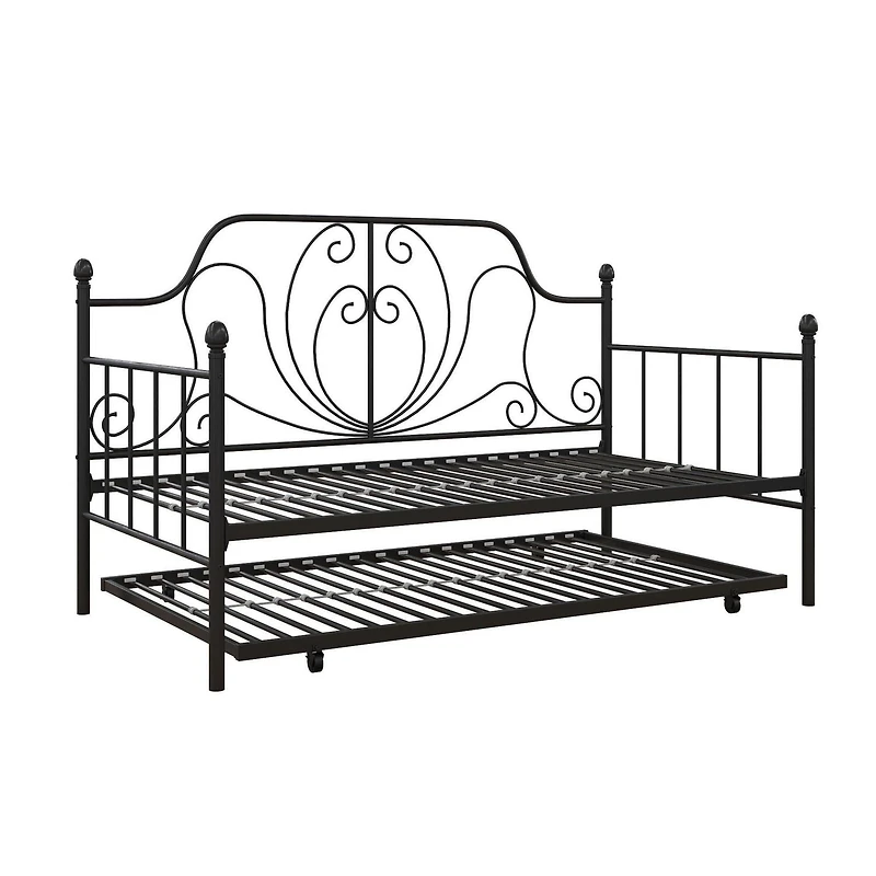 DHP Ivorie Metal Daybed with Trundle