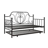 DHP Ivorie Metal Daybed with Trundle