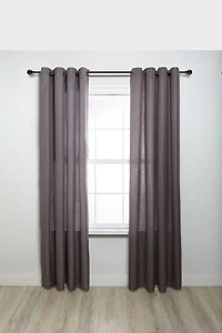 hometrends Rope Ball 5/8" Drapery Rod Set 48-84" Bronze