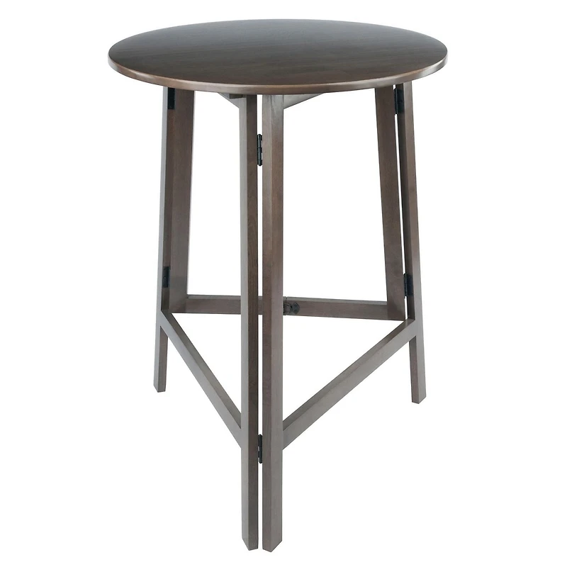 Winsome Torrence High Round Table, Oyster Gray