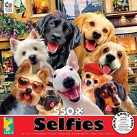 Ceaco: Selfies - Dogs In Paris Jigsaw Puzzle (550 pc)