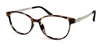 Bio Eyes Womens Prescription Eyeglasses, Petunia, Yellow Tortoise, 51-15-135