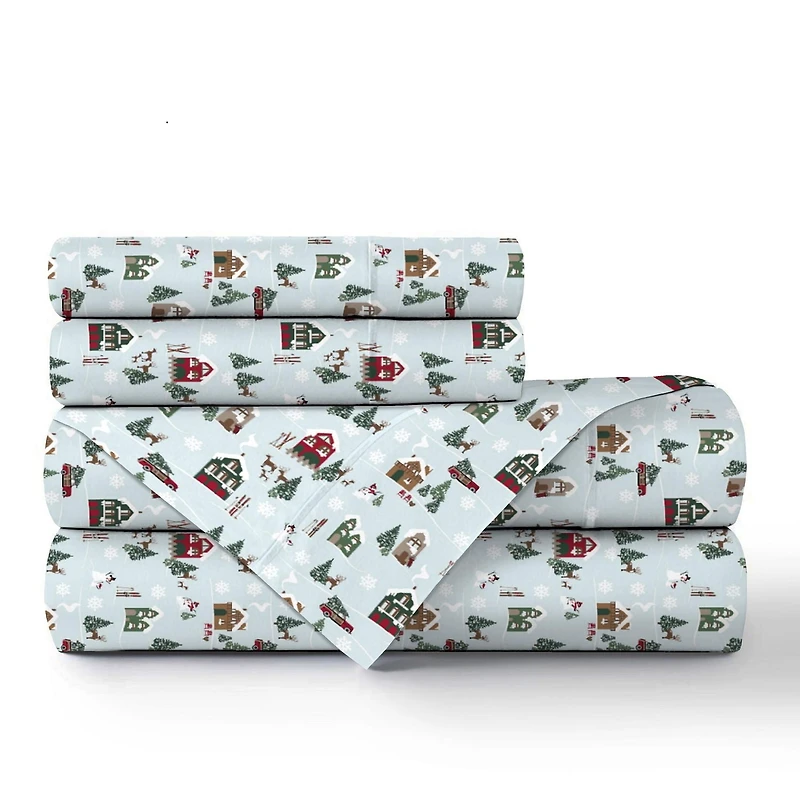 Johnson Home 144 Thread Count Cotton Printed Sheet Sets