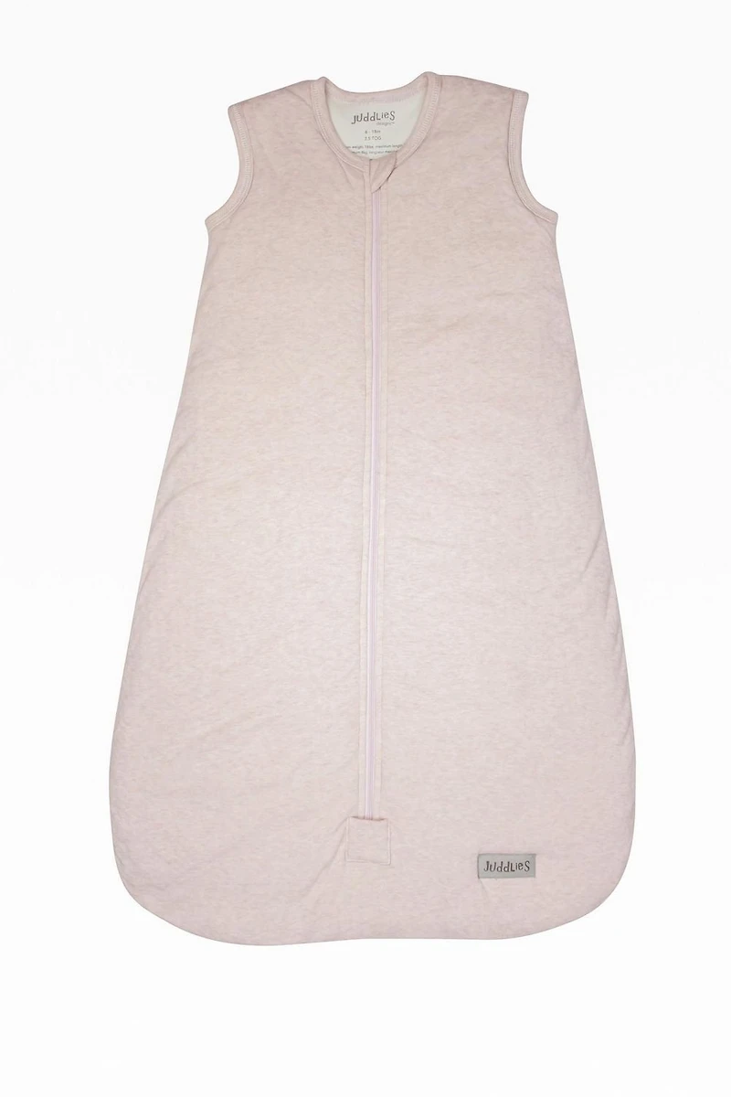 Juddlies Designs - Newborn, Baby, Toddler - Breath-Eze Cotton Sleep Sack - 2.5 TOG - Rosewater Fleck