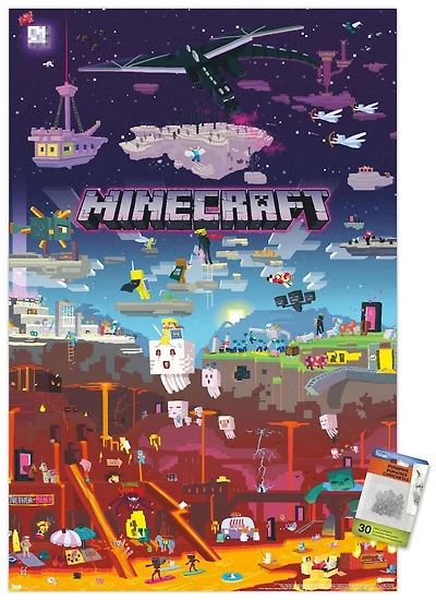Minecraft - World Beyond Wall Poster