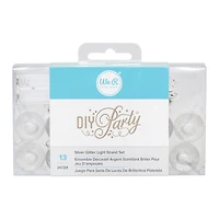 WeR DIY Party Light Strand Silver Glitter