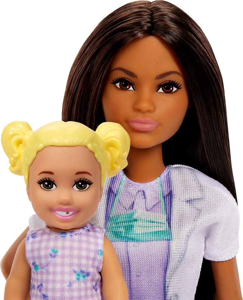 Barbie Dentist Doll with Brunette Fashion Doll, 1 Kid Doll, Medical Doctor Furniture & Accessories