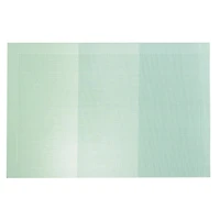 4Pc Tissé Pvc Platemat Maison Blue Éclaine 12 X 18 - Ensemble De 3