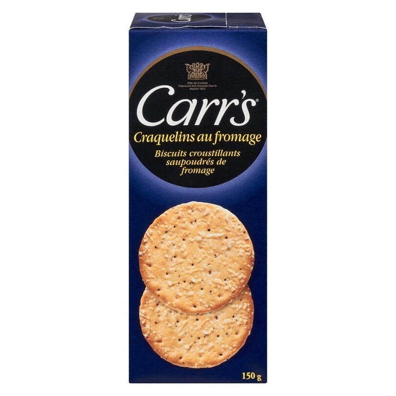Craquelins fondants au fromage Carrs 150GR