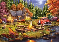 Buffalo Games Days to Remember Evening at Camp 500 Piece Jigsaw Puzzle