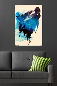 Robert Farkas - Wolf Paint Wall Poster, 22.375" x 34"