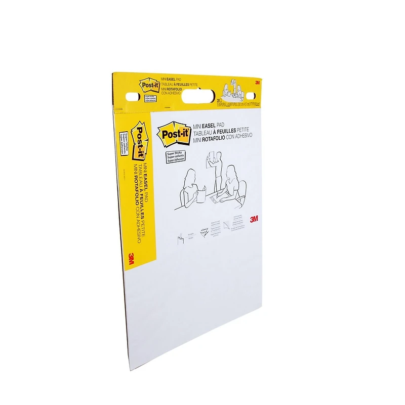 Post-it® Super Sticky Mini Easel Pad 577SS, White 15 in. x 18 in. (38.1 cm x 45.7 cm), 20 Sheets/Pad, 1 Pad/Pack, Mini Easel Pad