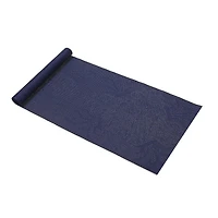 IH Casa Decor Vinyl Table Runner 72" Damask Navy Blue - Set of 2