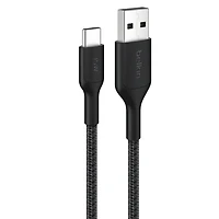 Cable BoostCharge Eco USBA vers Lightning 1 m/3,3 pi Cable souple et flexible pour charge rapide, cable chargeur Lightning pour iPhone 14 et series anterieures iPad 9e gen et AirPods NR