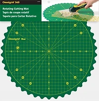 Omnigrid 360 Rotating Self-Healing Cutting Mat, 14"