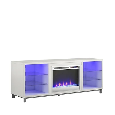 Lumina Fireplace TV Stand for TVs up to 48", White