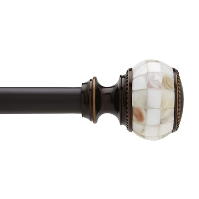 Home Trends Mother of Pearl 3/4" Rod 66"-120" Bronze