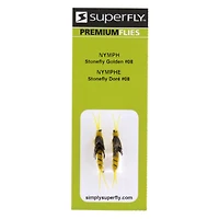 Superfly FLY6354-08P Nymphe Stonefly Doré #08 Ils fonctionnent mieux lorsqu'ils sont immergés