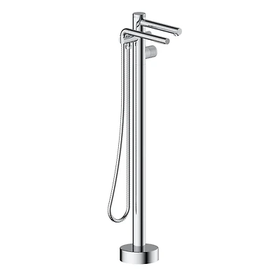 Robinet de baignoire autoportant CLAUDIA d'akuaplus® avec douche à main.