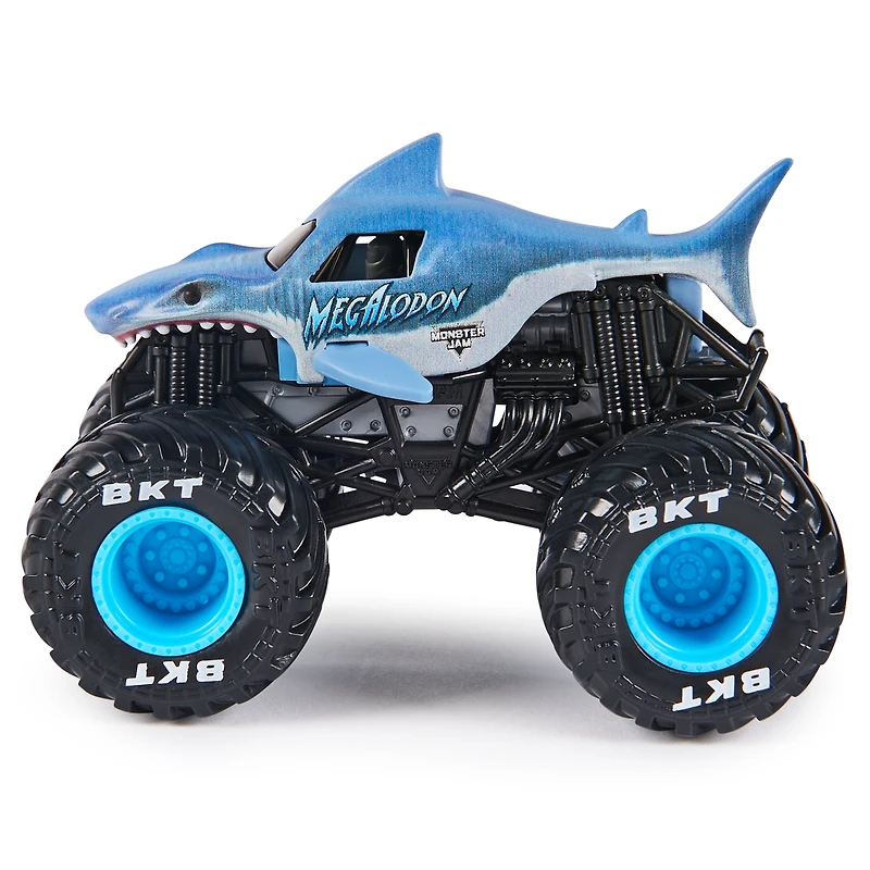 Monster Jam, Official Megalodon Monster Truck, Die-Cast Vehicle, 1:64 Scale, Kids Toys for Boys Ages 3 and up