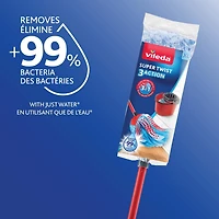 Vileda SuperTwist 3Action XL Mop, Triple Action cleaning