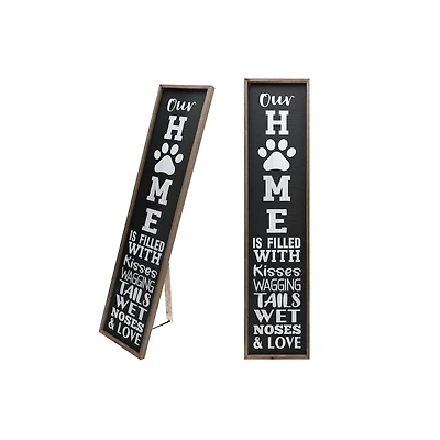 Floor Standing Framed Wall Sign (Our Home Is Filled With)