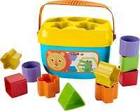 Fisher-Price Baby’s First Blocks Shape-Sorting Toy, Set of 10, for Infants 6+ Months, Ages 6M+