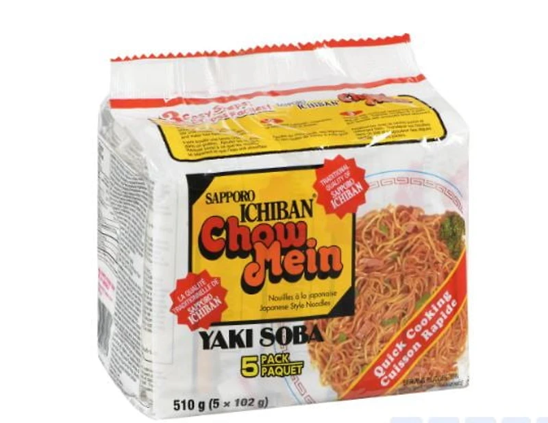 Les nouilles Chow Mein 5 Pack