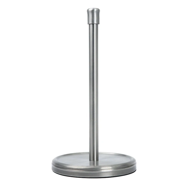 Porte-serviettes en papier universel Mainstays 14,4" en acier inoxydable argenté