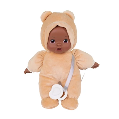 My Sweet Baby 10-inch Snuggly Baby Doll with Pacifier, Light Mocha Outfit