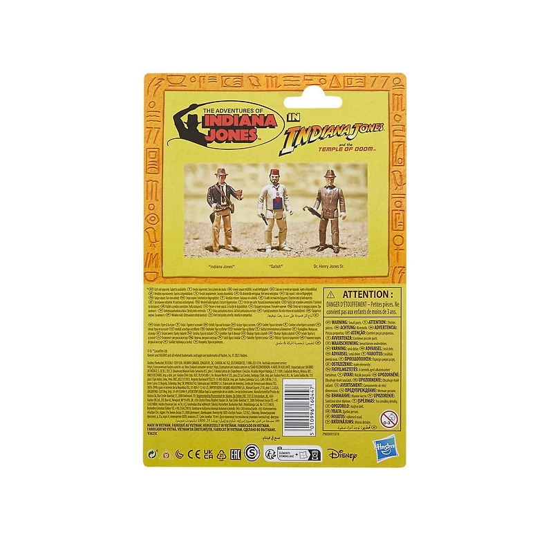 Indiana Jones et la dernière croisade Retro Collection, figurine Dr Henry Jones de 9,5 cm, jouets pour enfants à partir de 4 ans