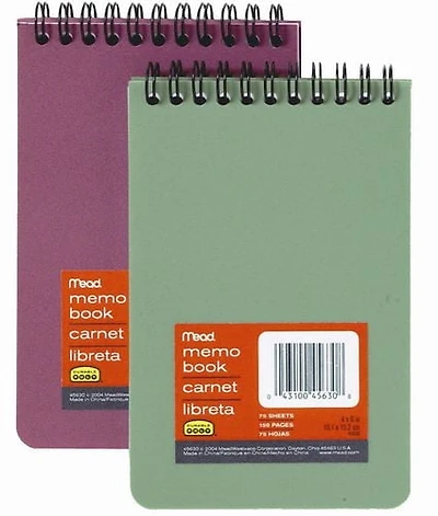 Poly Memo Book, 4 x 6, 150 Page