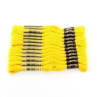 DMC Yellow Cotton 6 Strand Floss 8m